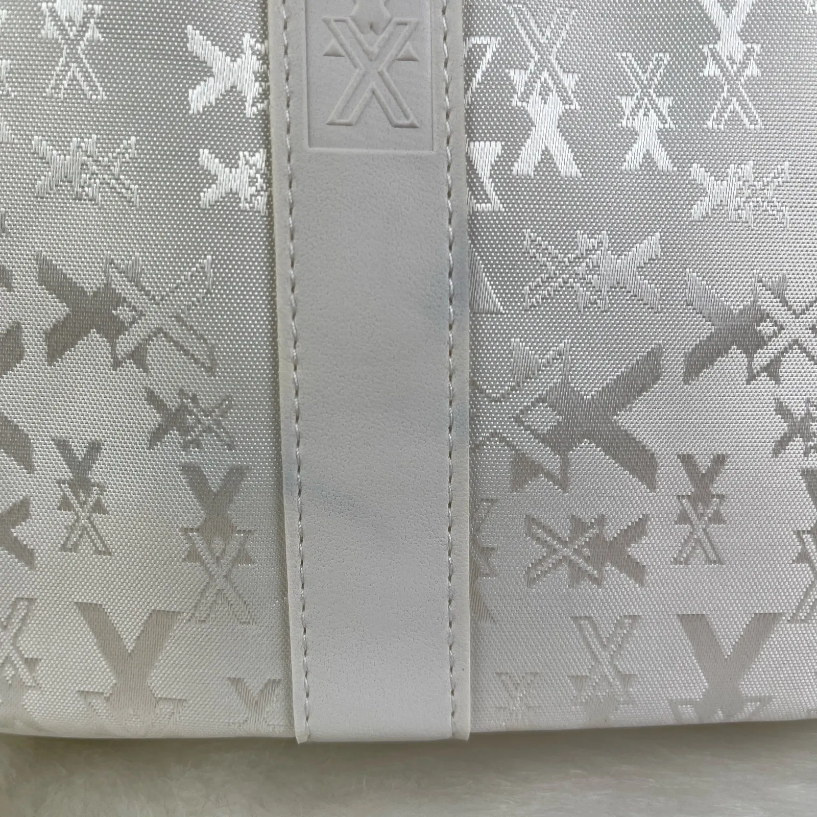 VTG Pearl White Nexxus XX Makeup Bag Travel Zipper Cosmetic Pouch NWOT - Image 13