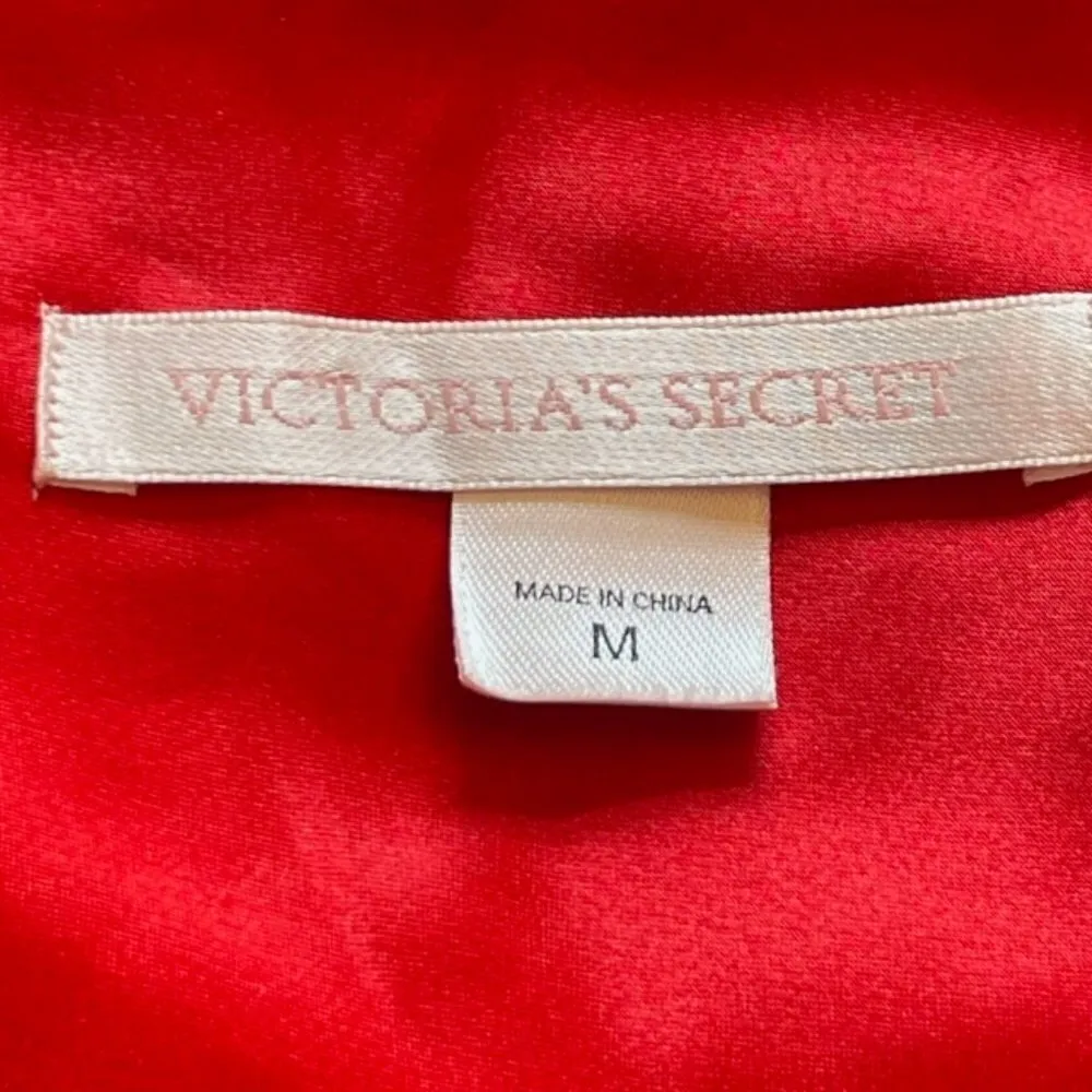 Victoria's Secret Babydoll Mini Slip Dress Sheer Sexy Fairy Red Medium - Image 7