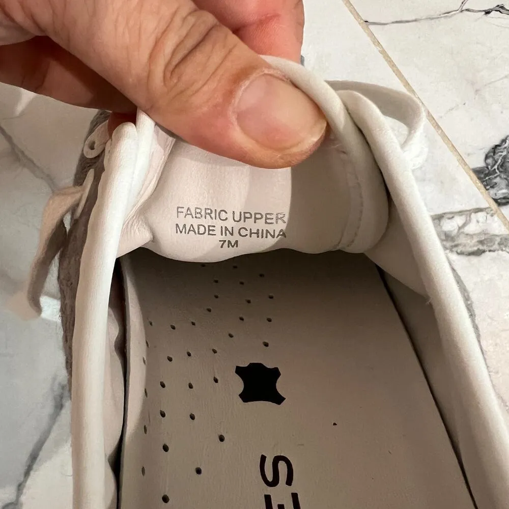 J/SLIDES Gray Natasha Crochet Platform Sneaker, Size 7 - Image 10