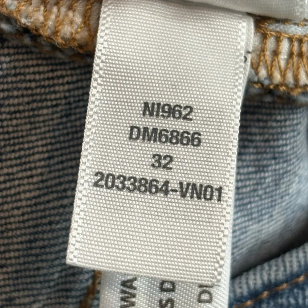 Madewell Women's Raw Hem Kick Out Cropped casual blue denim Jeans size 20(35) - Image 13