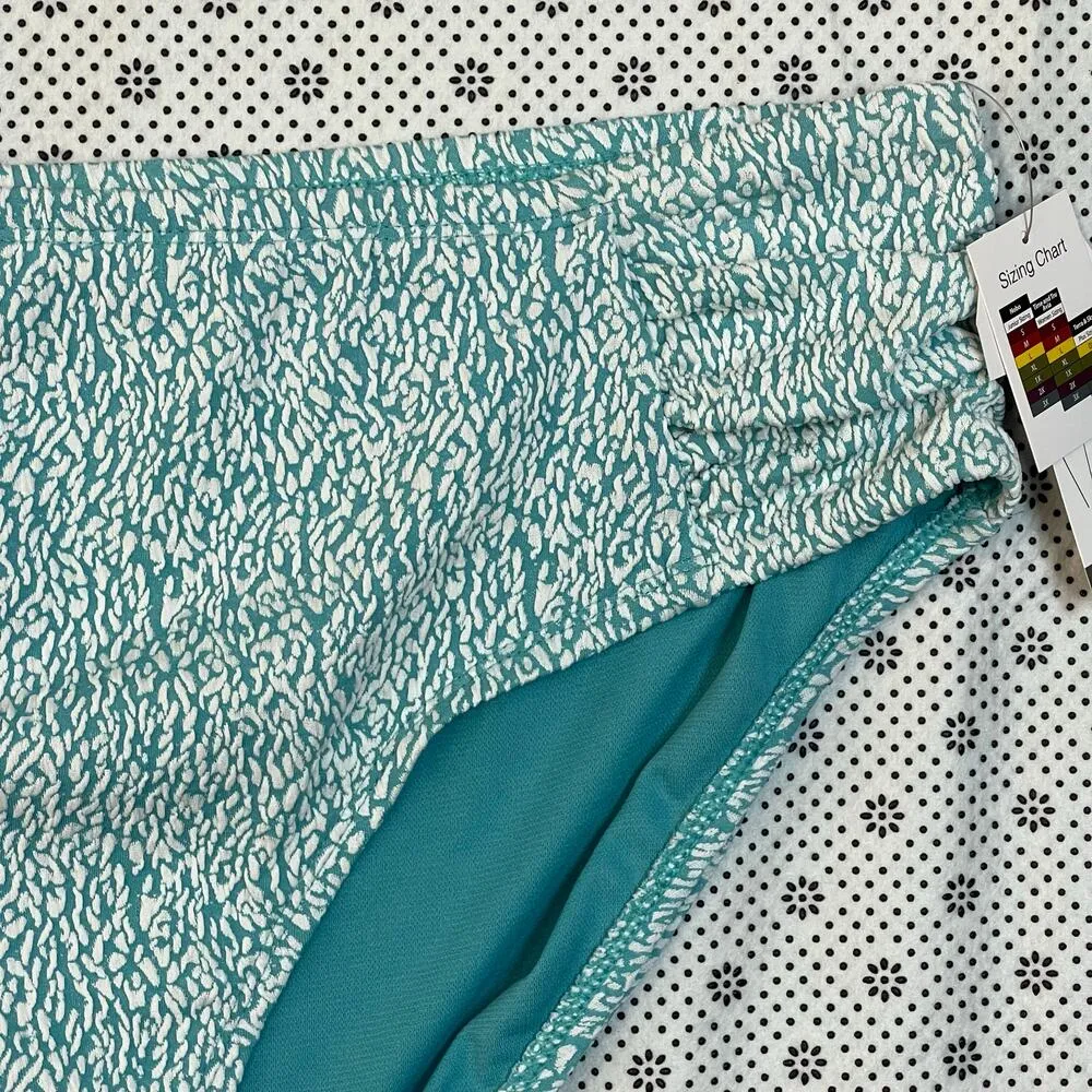 Time and Tru Blue High Waist Bikini Bottoms 2X 20W - Image 2