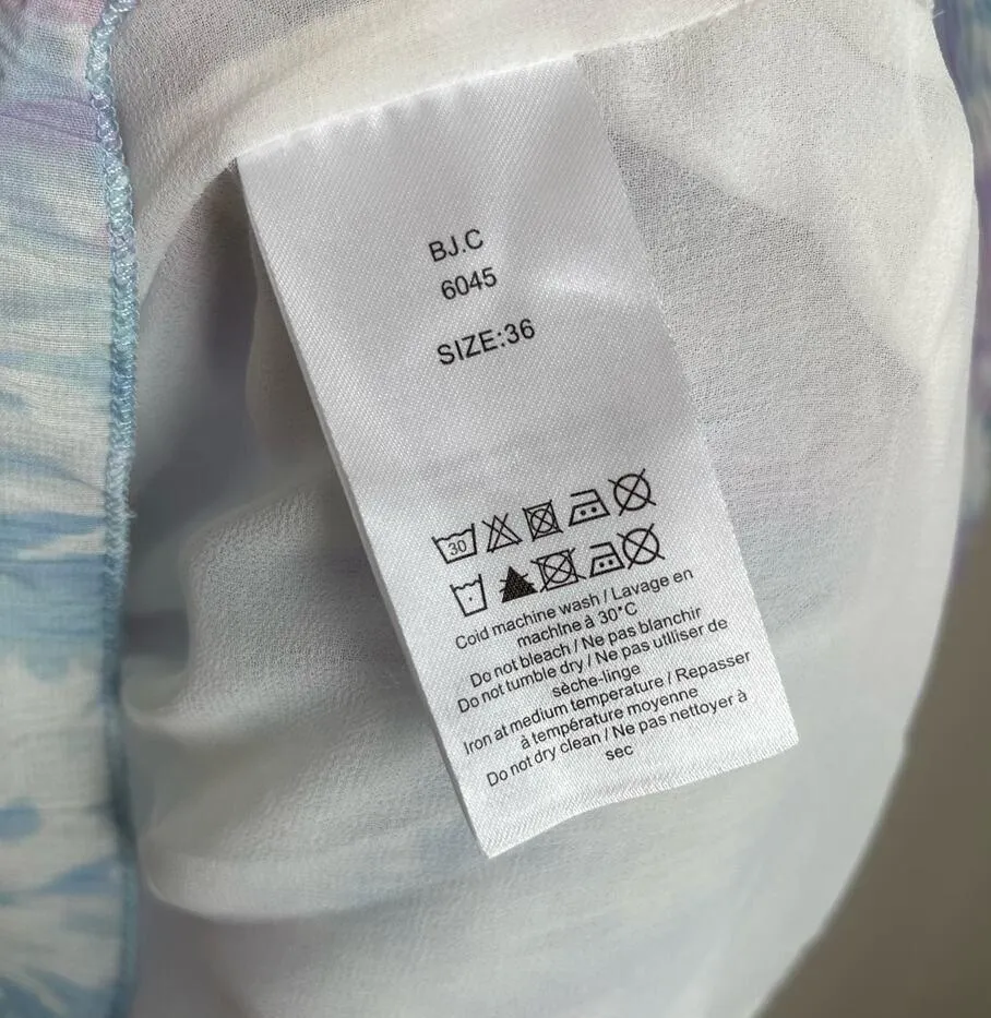 Plissé Pleated Mini Dress Cherry Blossom Floral (Size EU 36 / S) - Image 9