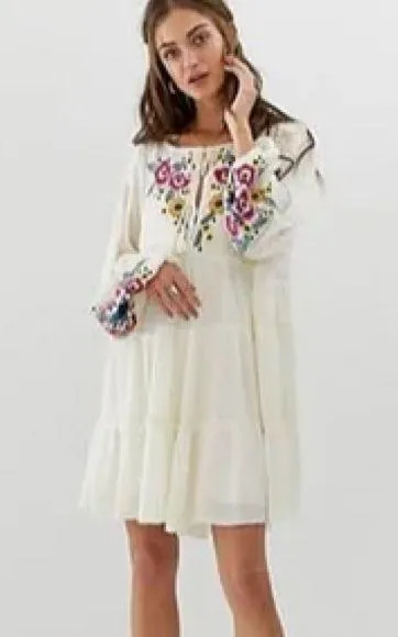 Spell On You Embroidered Keyhole Dress - Image 3