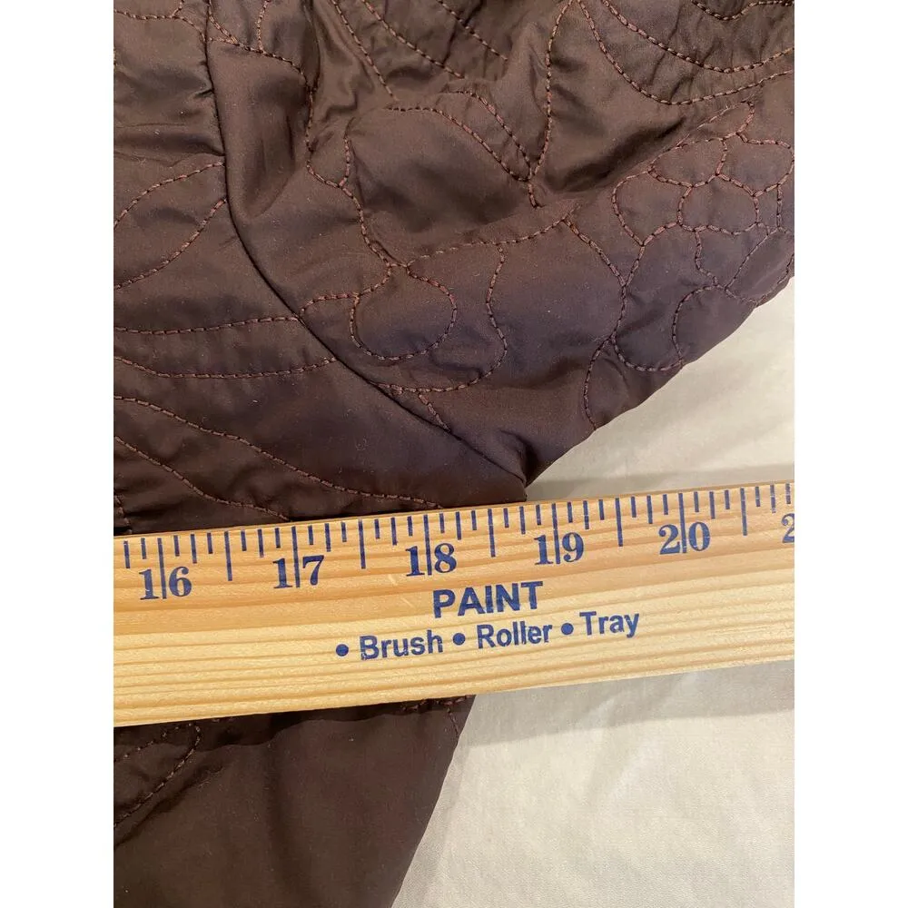 Patagonia Water Girl Zip Up Quilted Jacket Brown Outerwear Womens Size Medium - Image 11