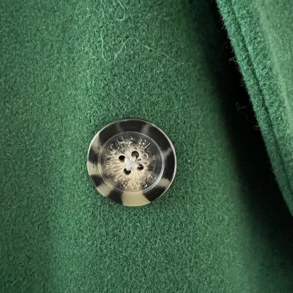 Michael Kors Mensy Double-Breasted Wool Blend Coat in Green, Size XL NEW - Image 10