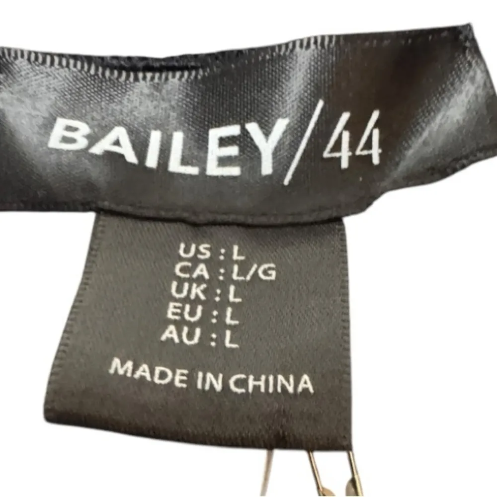 Bailey/44 Black Sleeveless Classy Dressy Tulle Sleeve Detail Blouse Sz L NWT - Image 6