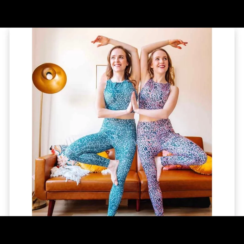 Joylab Leopard print high rise leggings Yoga outfit Pilates gym hiking stretch - Image 3