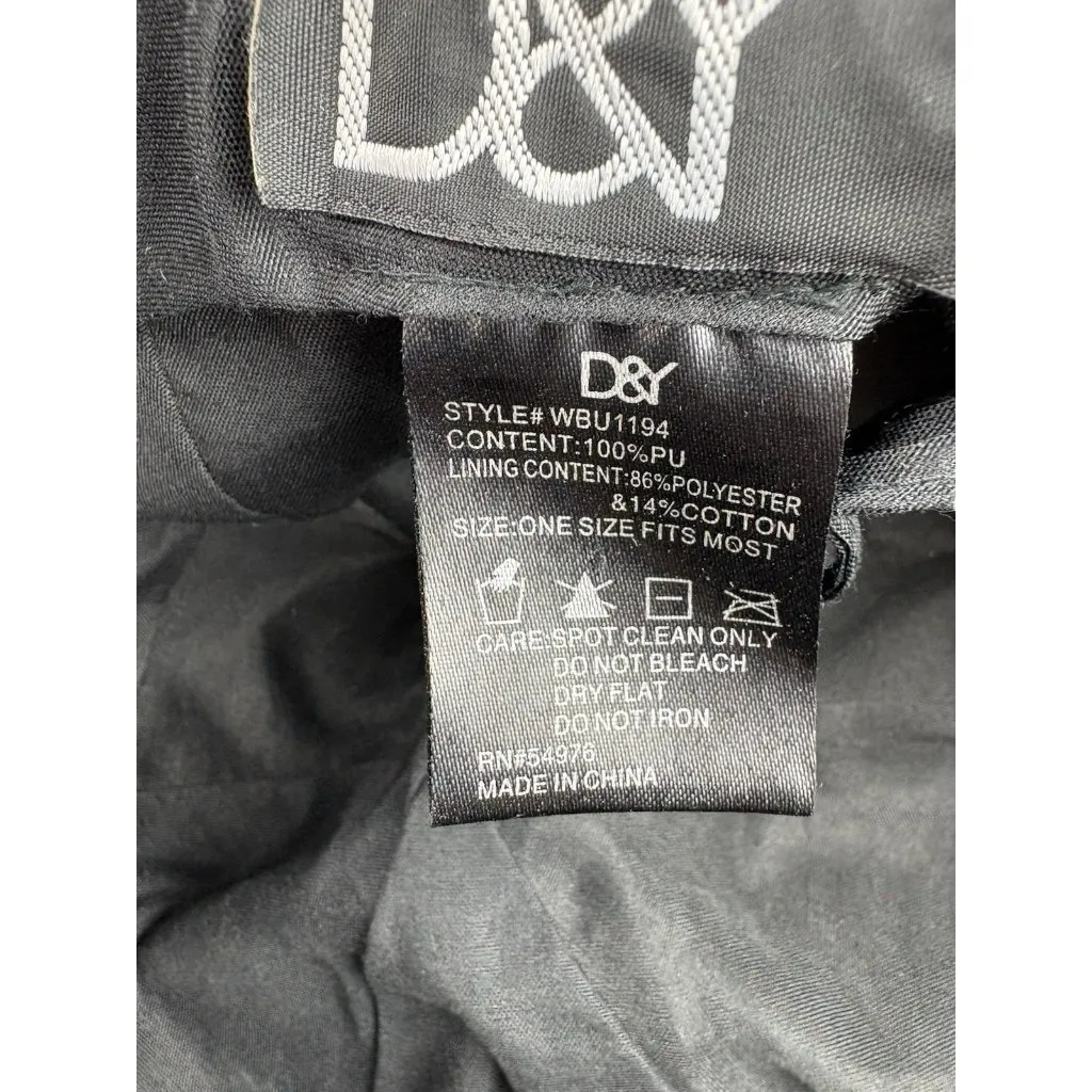 *Vintage D&Y Black Rain Bucket Hat Black Y2K 90's - Image 9