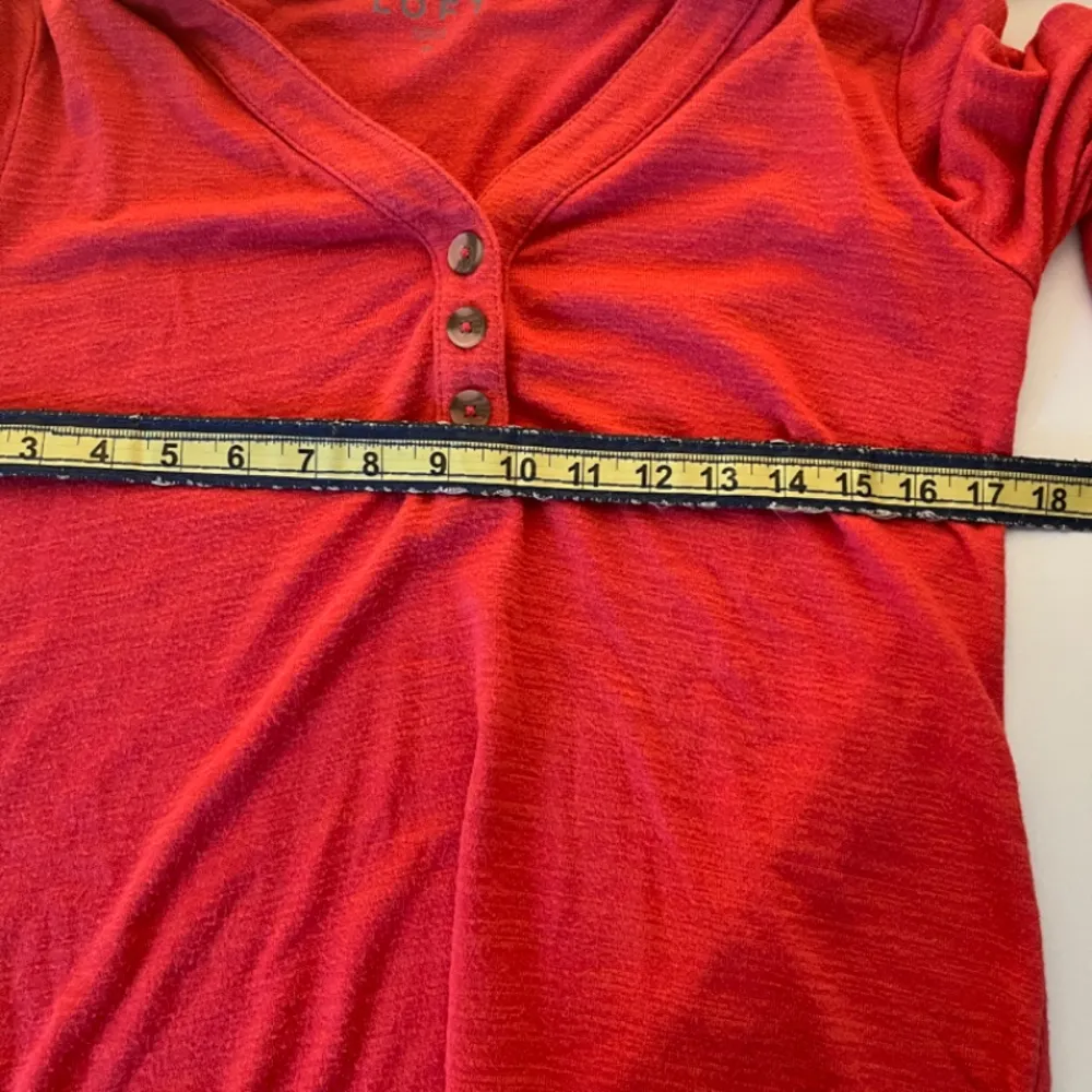 LOFT Women's Long-Sleeve Top Size M Red - Image 5