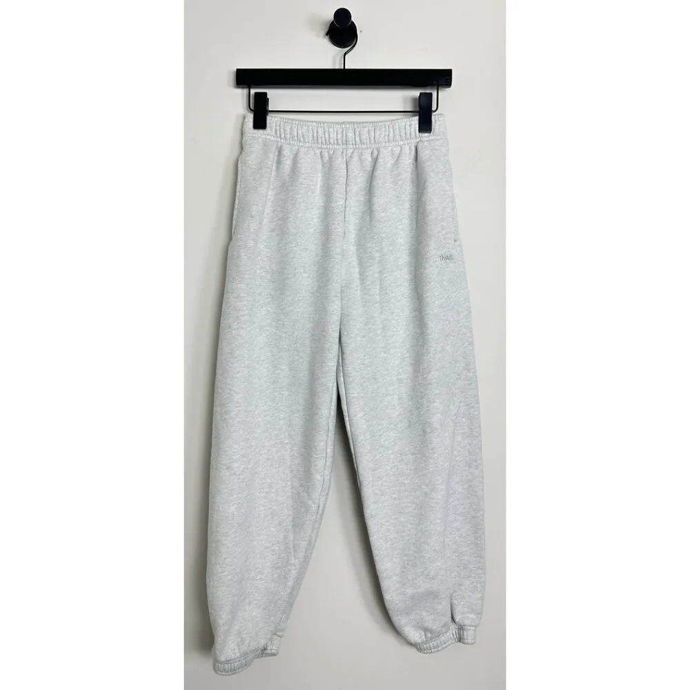 ARITZIA TNA SweatFleece Cozy Fleece Mega Fit Sweatpants in Heather Grey Size 2XS - Image 2