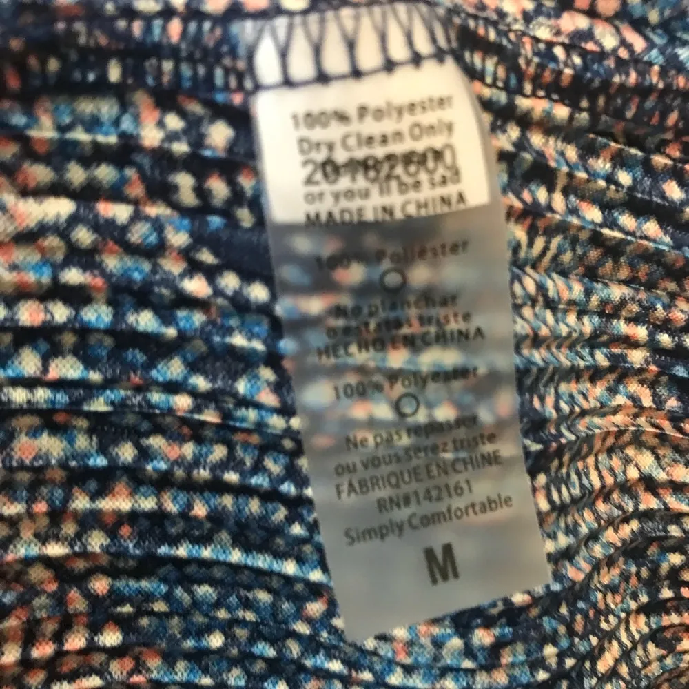 LuLaRoe Accordion Shirley Blue w/ Dots BNWT M - Image 7