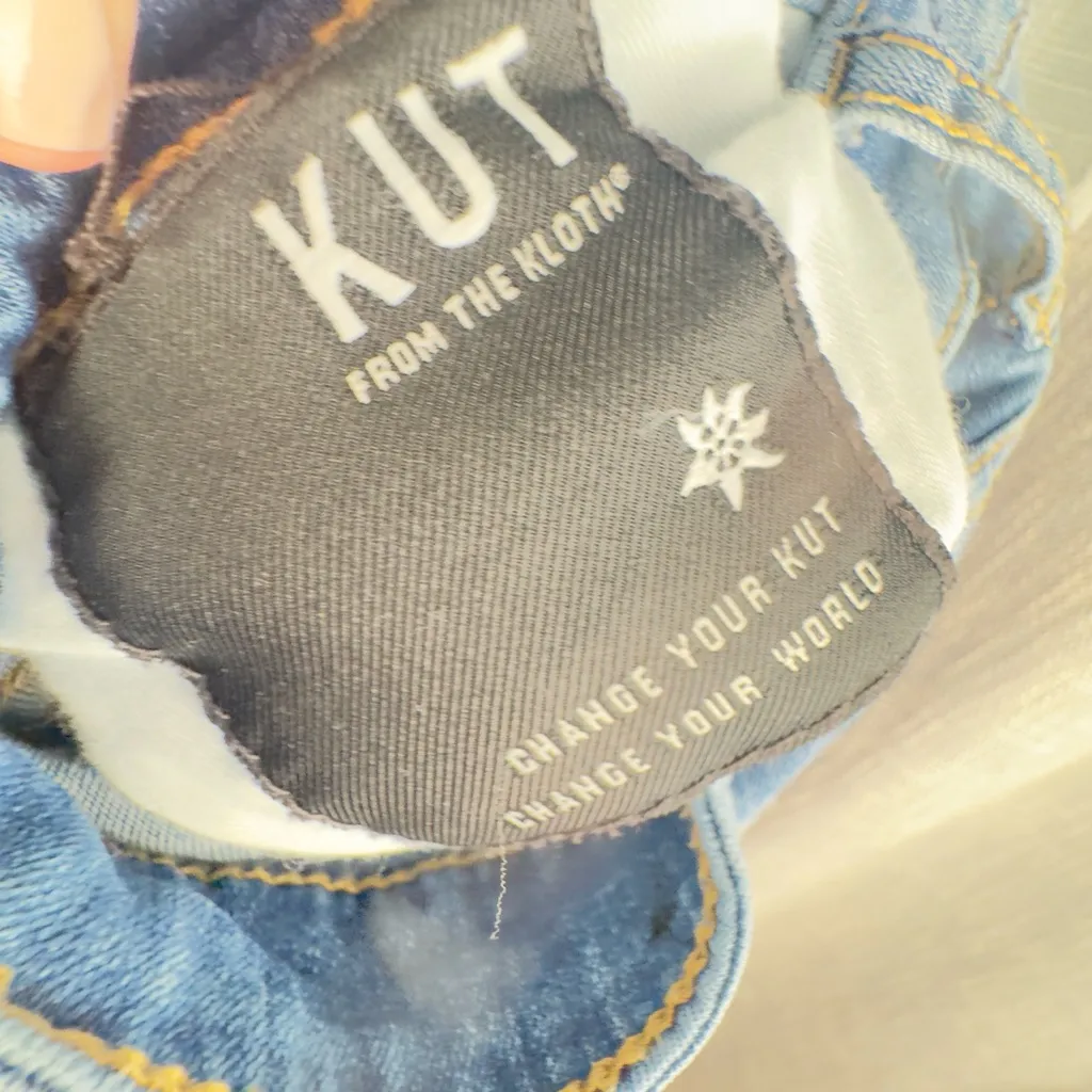 Kut From The Kloth high rise Donna Fab Ankle Skinny. Excellent condition size 12 - Image 9