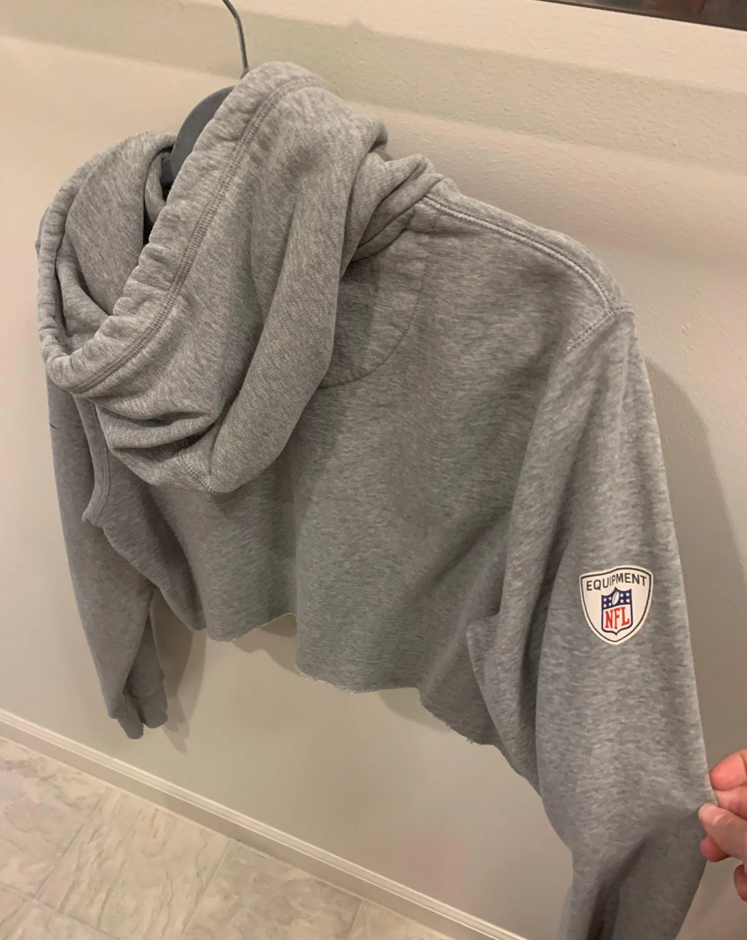 Bengals Cropped Hoodie Size M - Image 2