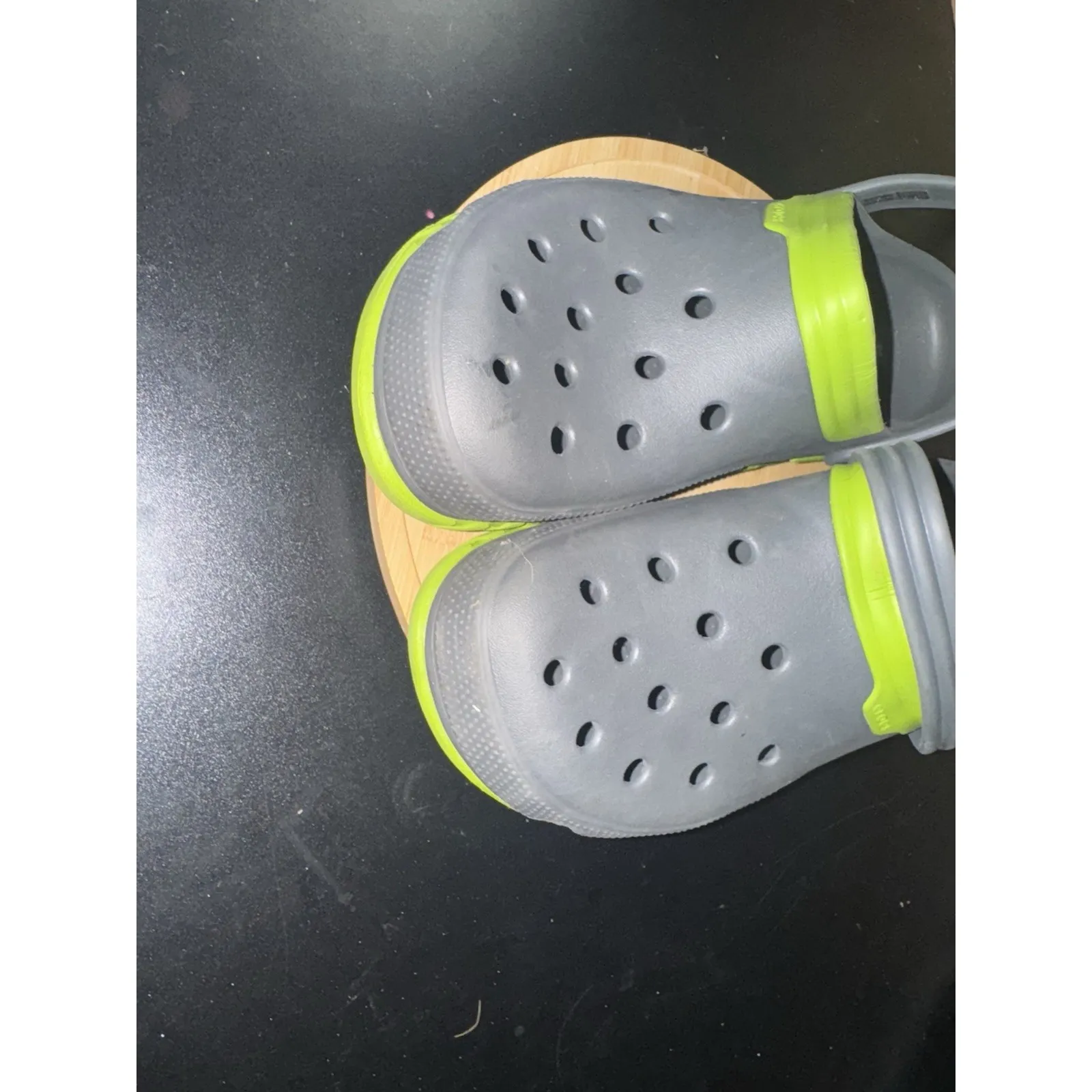 Crocs All Terrain Size 12 Men Gray‎ And Green EUC - Image 3
