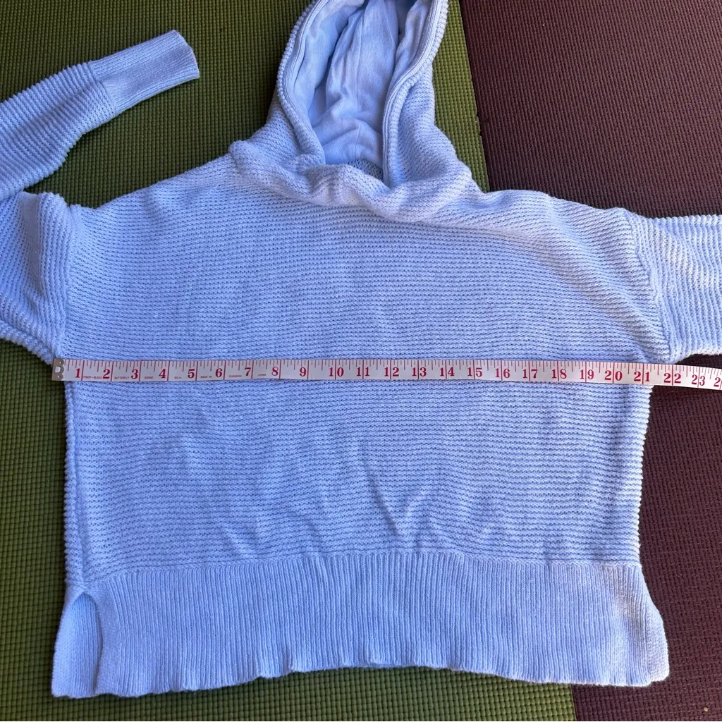 All in Motion Soft Blue Knit Hoodie/ sweater - Image 4