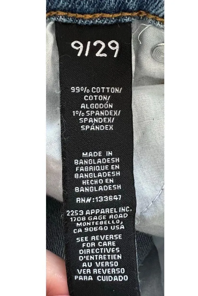 Kendall + Kylie The Icon Short Jess Skinny Mid-Rise Denim Shorts Size 9/29 - Image 8