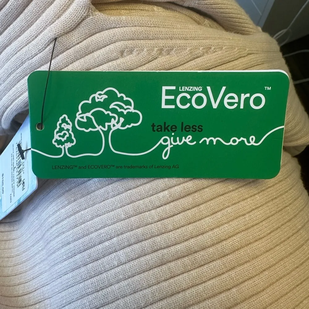 GUESS Taupe Ribbed Allie Sweater Sleeveless Shift Dress Knit Bodycon NEW - Image 11