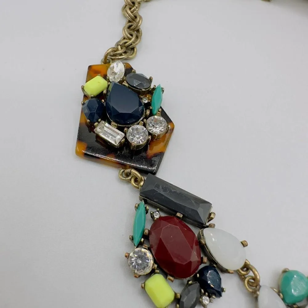 Vintage J. Crew Lulu Frost Animal Print Statement Necklace - Image 3