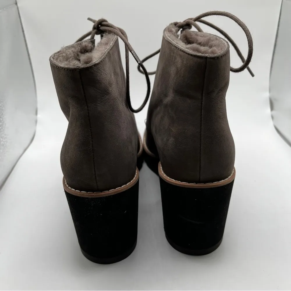 NWOB Eileen Fisher Alpine Genuine Shearling Lined Boot size 9 2080 - Image 8