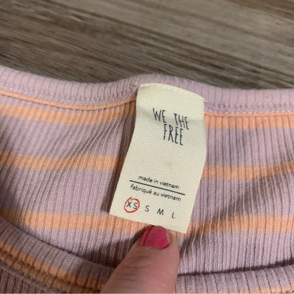 We The Free Free People Good Find Fluted Bell Sleeved Top; Size XS - Image 5