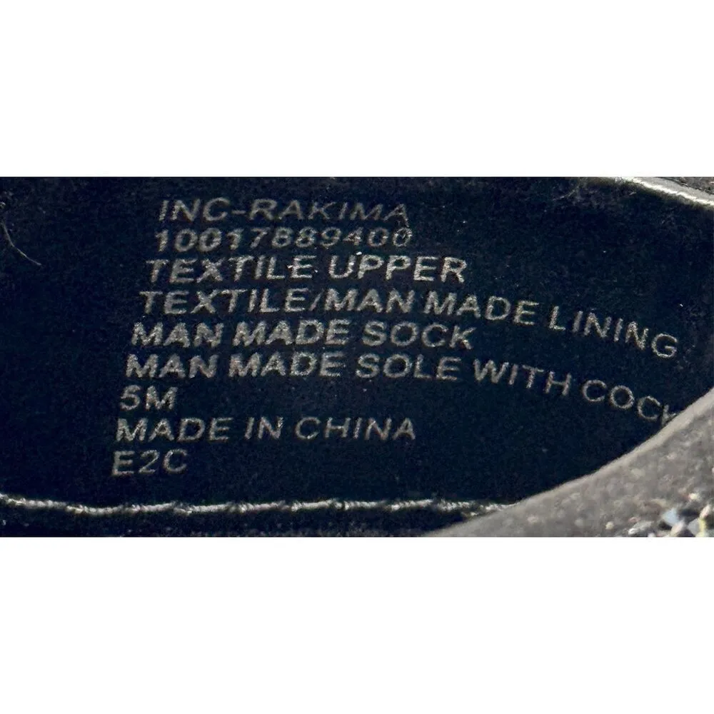 INC Boots Size‎ 5 Black Womens Dressy High Heel Pointed Toe Rhinestones NEW - Image 9