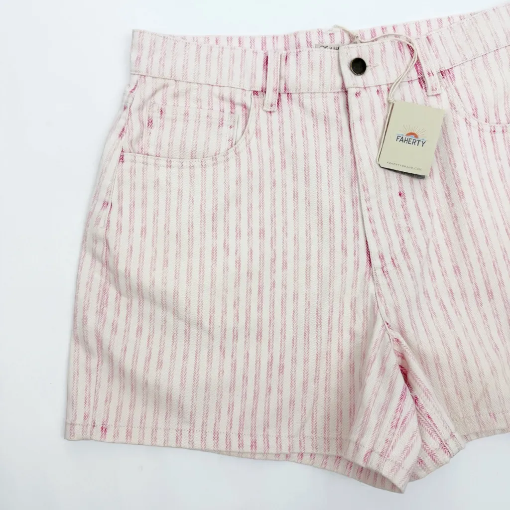 Faherty  Topsail Shorts Pink Railroad Stripe - Image 4