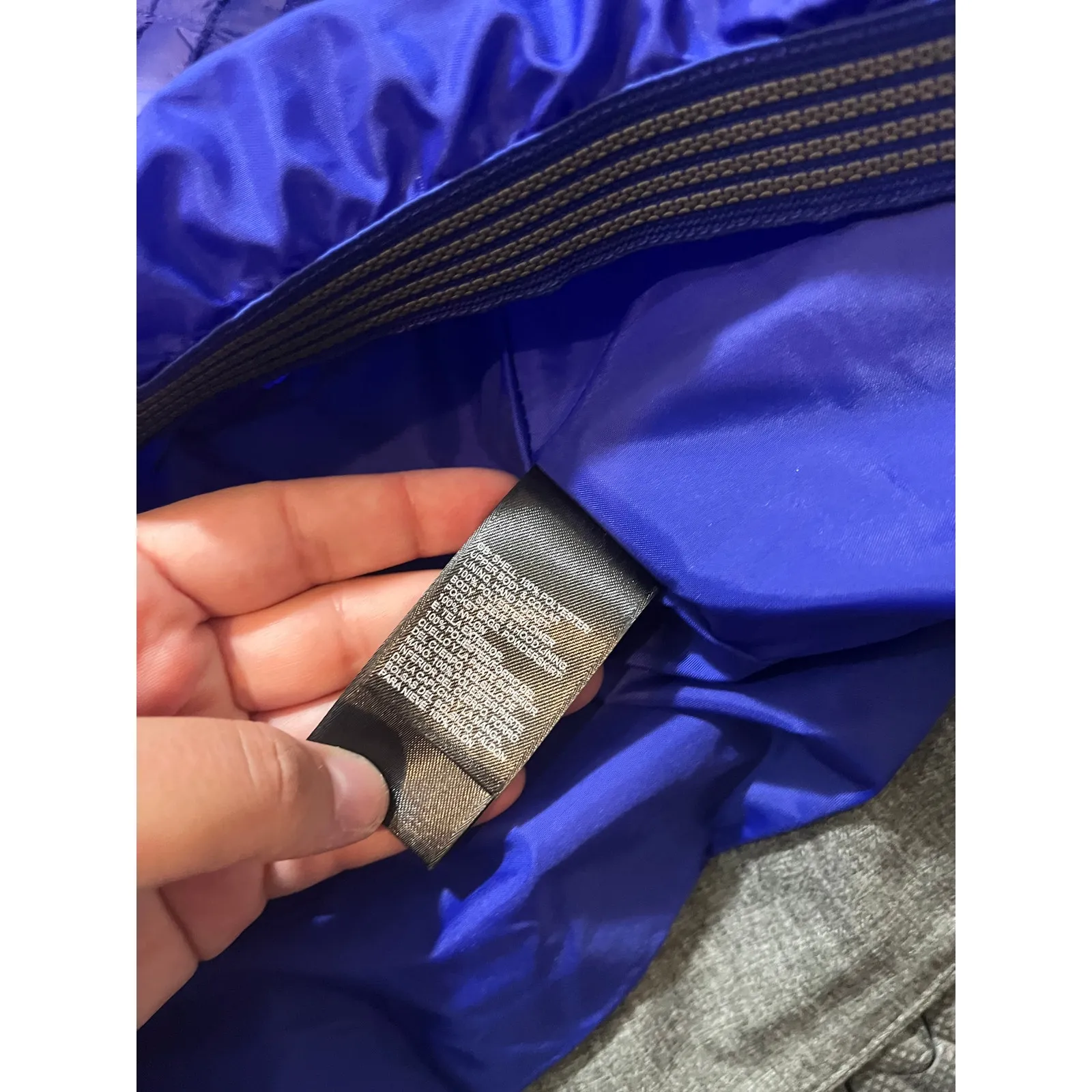 Women's Gray/Purple The North Face Thermoball Eco Triclimate Jacket Winter Small - Image 8