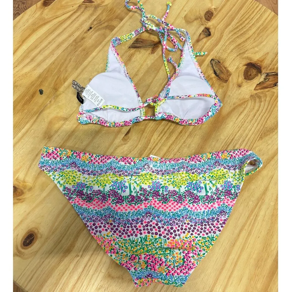 O'Neill Heat Wave Triangle Top & Bikini Bottom Set Multicolor Womens Size Medium - Image 5