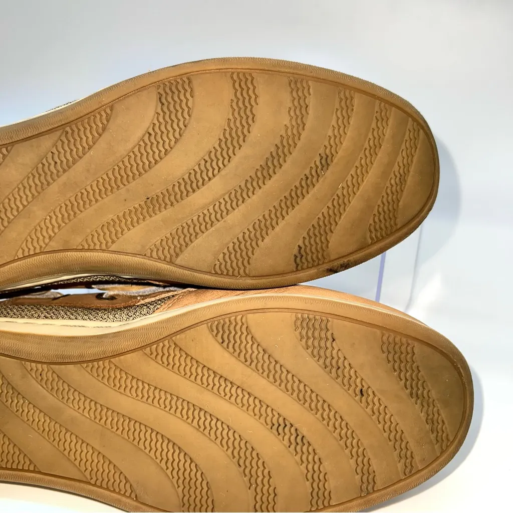 Sperry Tan and Beige Boat/Deck/Top Siders Shoes Loafers w/Leather Laces-Size 9 - Image 9