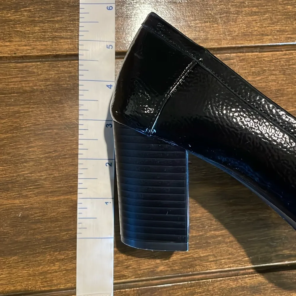 Block Heeled Penny Loafers - Image 8