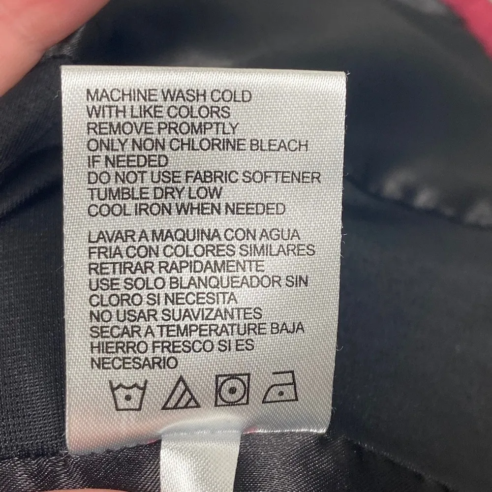 Andrew Marc Quilted Puffer Vest Womens Size M Burgundy Full Zip Stretch Knit Sds - Image 4