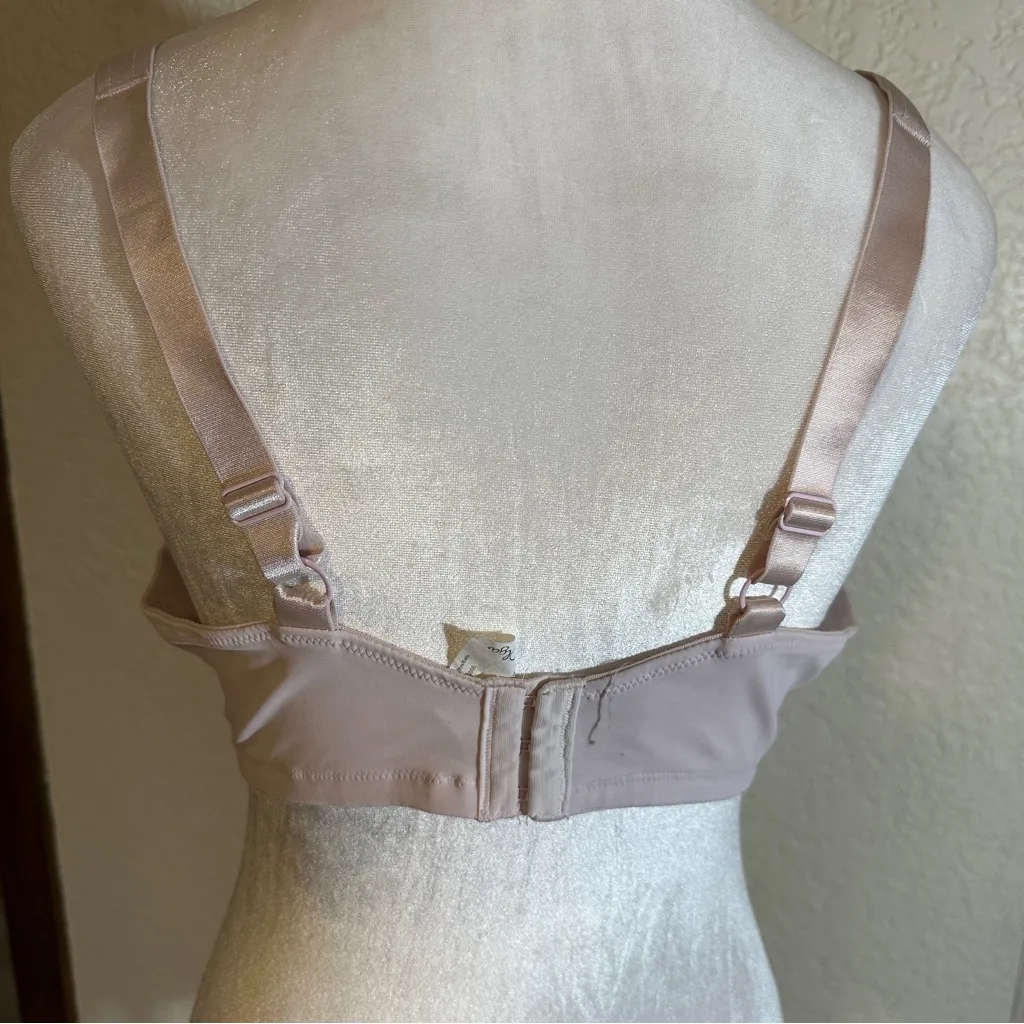 Olga Women's Plus Size Pink Grey Sateen Underwire Bra Set of 2 40C Pink - Image 12