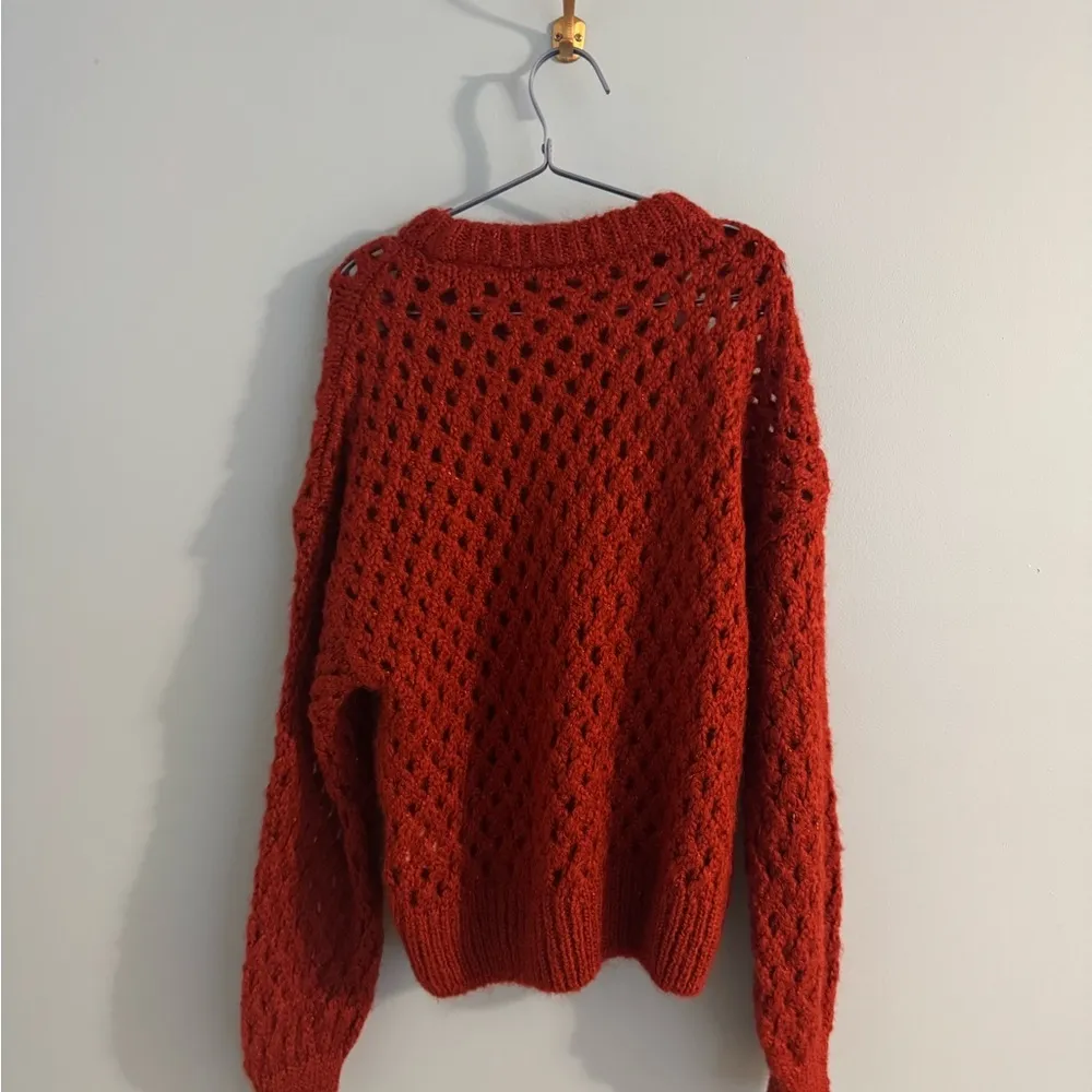 NWT reserved orange holy sweater size M wool blend Size M - Image 7