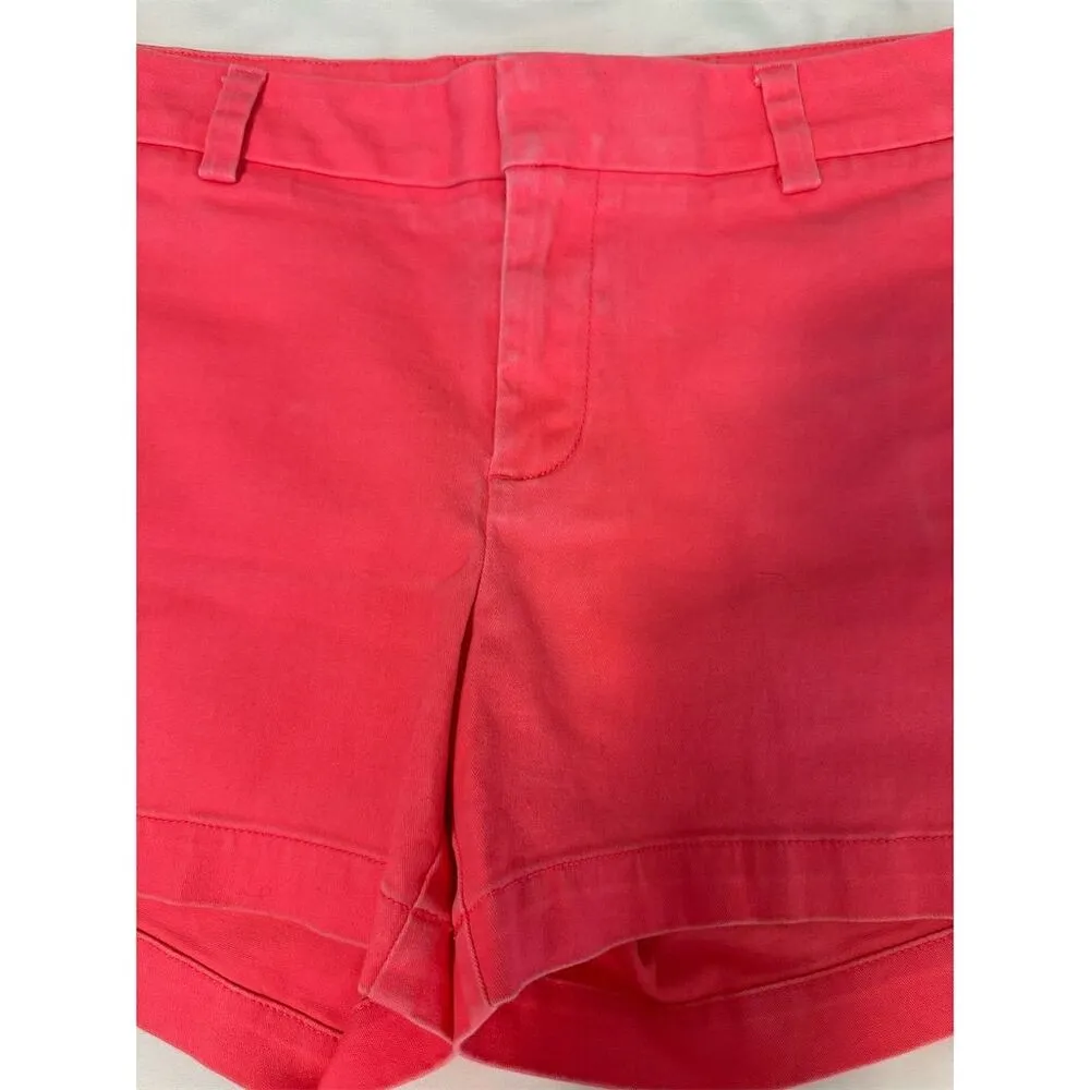 a.n.a Women's Pink Chino Twill Shorts Size 8 Casual Summer - Image 5