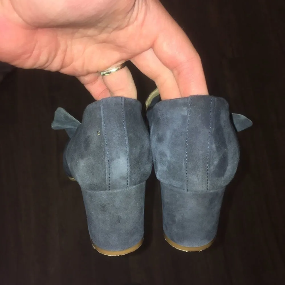 Anthro KMB 38 pinup girl vintage inspired ruffle strap pumps - Image 4