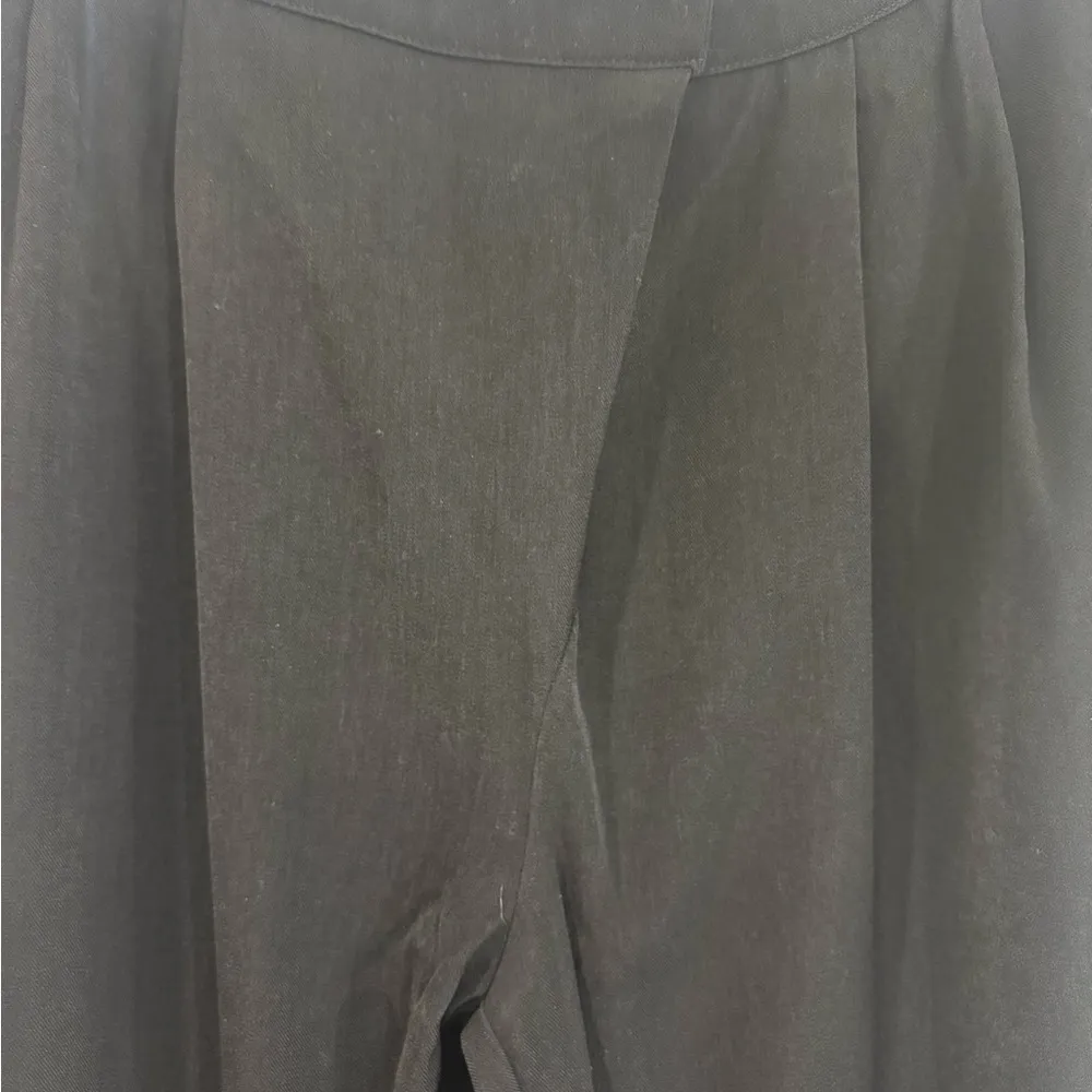 Women’s Black Cross Front Dress Pants Size L - Image 4