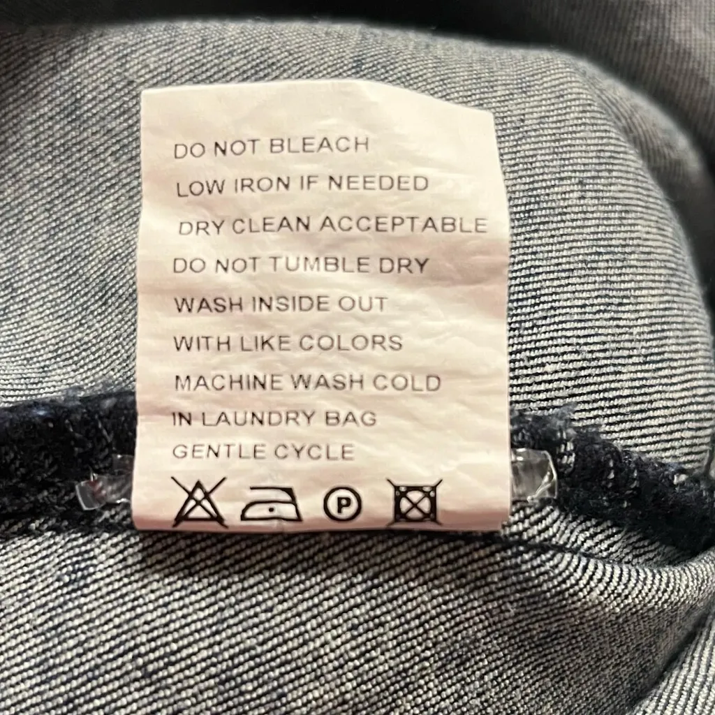 luvamia Women Casual Sleeveless Pocketed Denim Dress Blue Size M - Image 6