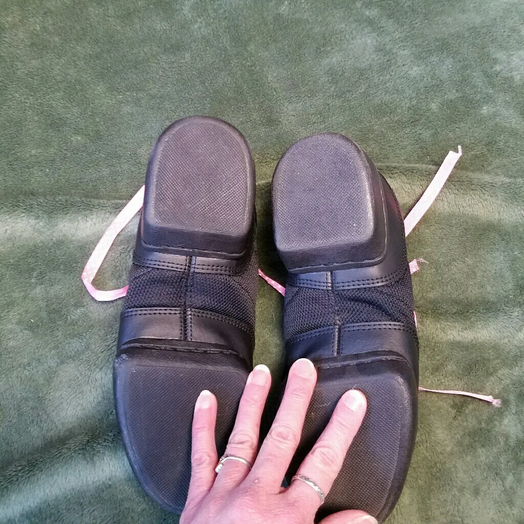 LEO'S Black Jazz Dance Shoes 8 - Image 5