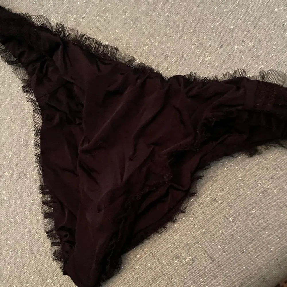 Beach Bunny Sparkle Bikini Bottom Black - Image 6