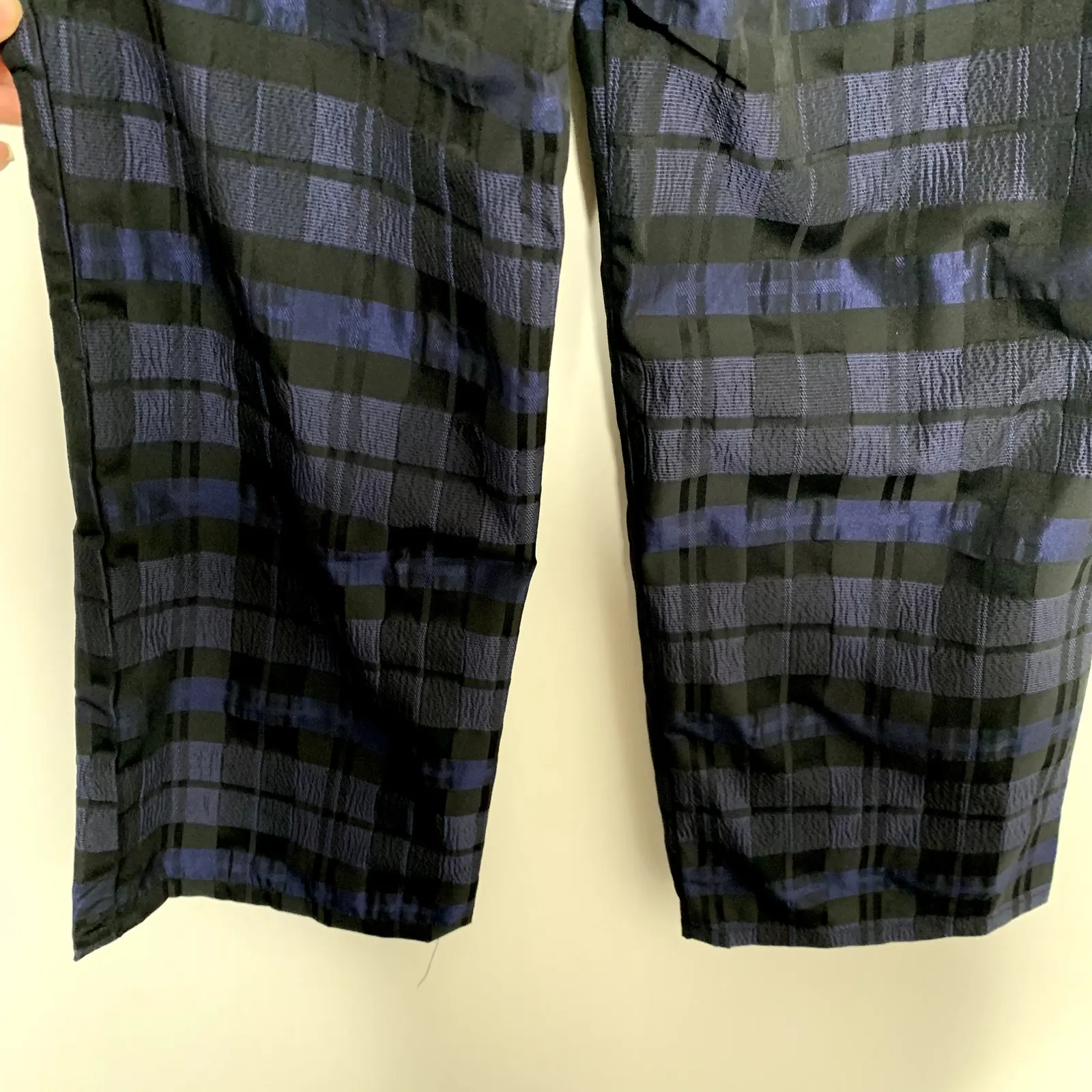 Ciao Lucia Pietro Woven Taffeta Pant Sapphire Womens Blue Size Small Made in La White - Image 10