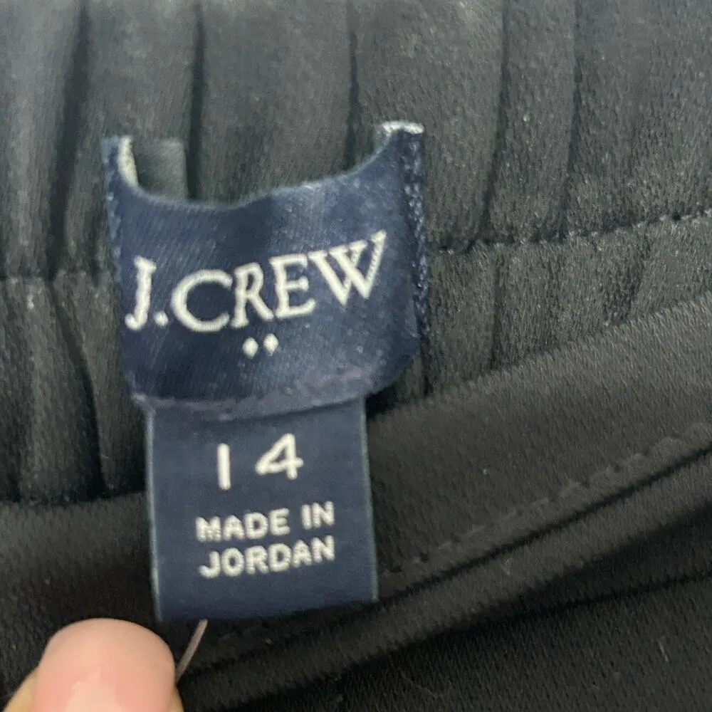 NEW J. Crew Wide-leg Jamie Pant Black Curvy 14 XL Lightweight Capsule Minimalist - Image 6