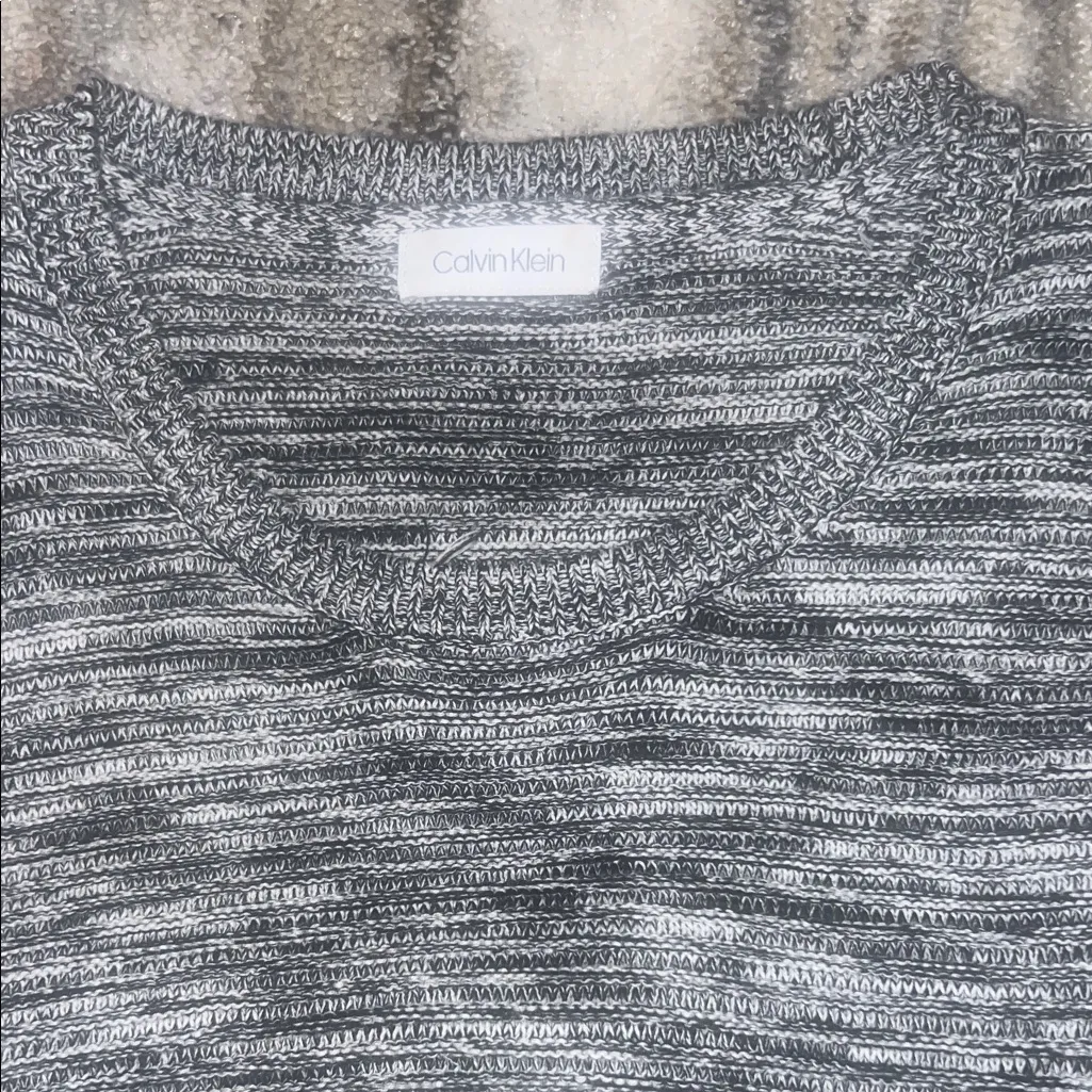 Calvin Klein Gray Crew Neck Sweater - Image 2