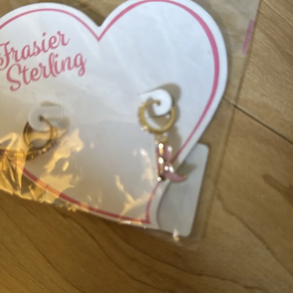 Frasier Sterling Gold and Pink cowboy Boot Earrings - Image 2