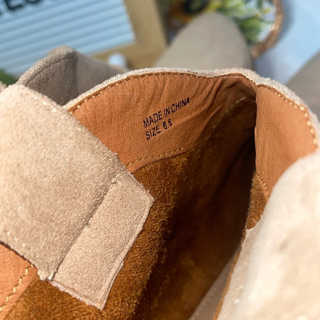 🌵 Fashion Beast Taupe Suede Western Boot - Size 8.5 - Image 4
