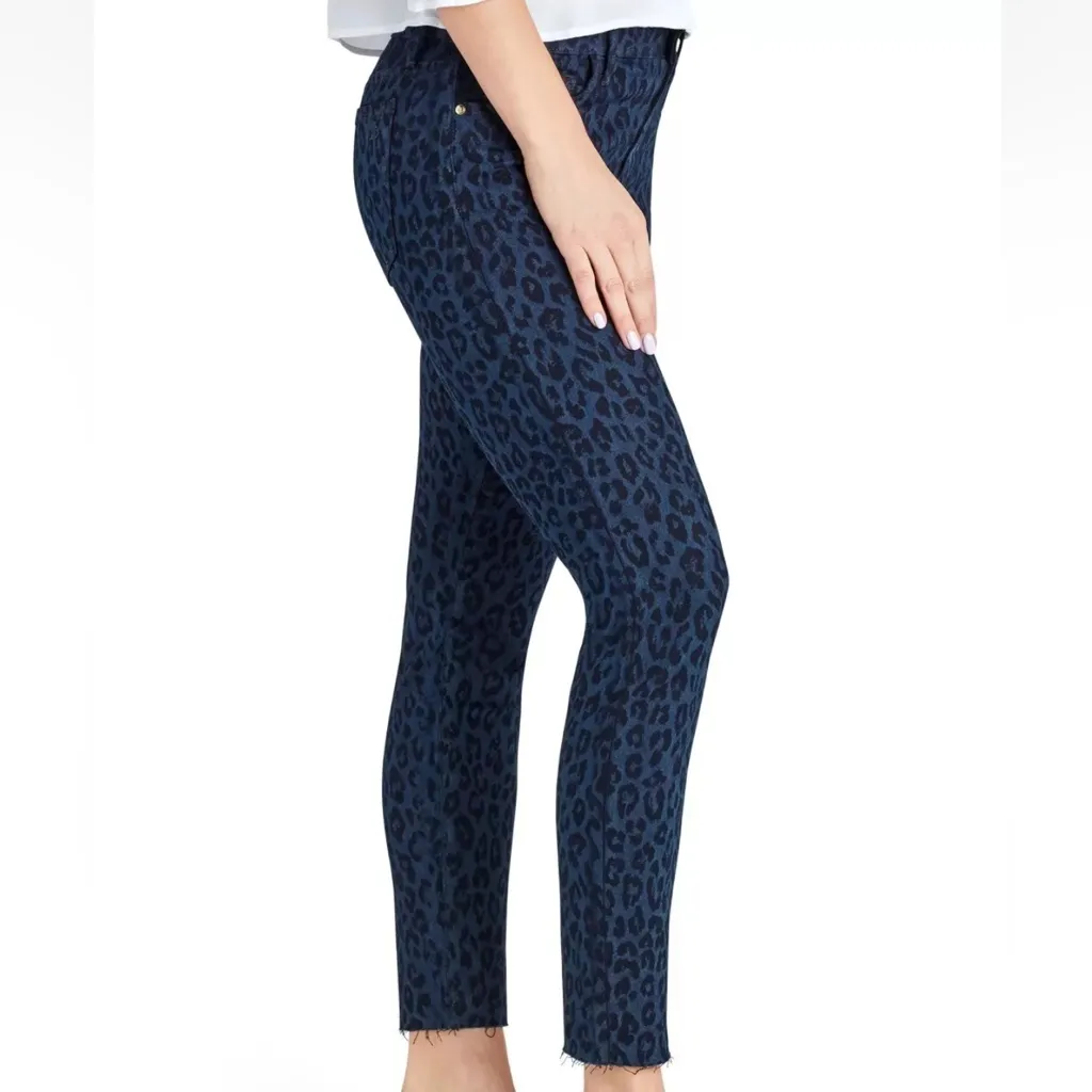 Sam Edelman The Kitten Mid Rise Skinny Leopard Print Jeans‎ - Image 3