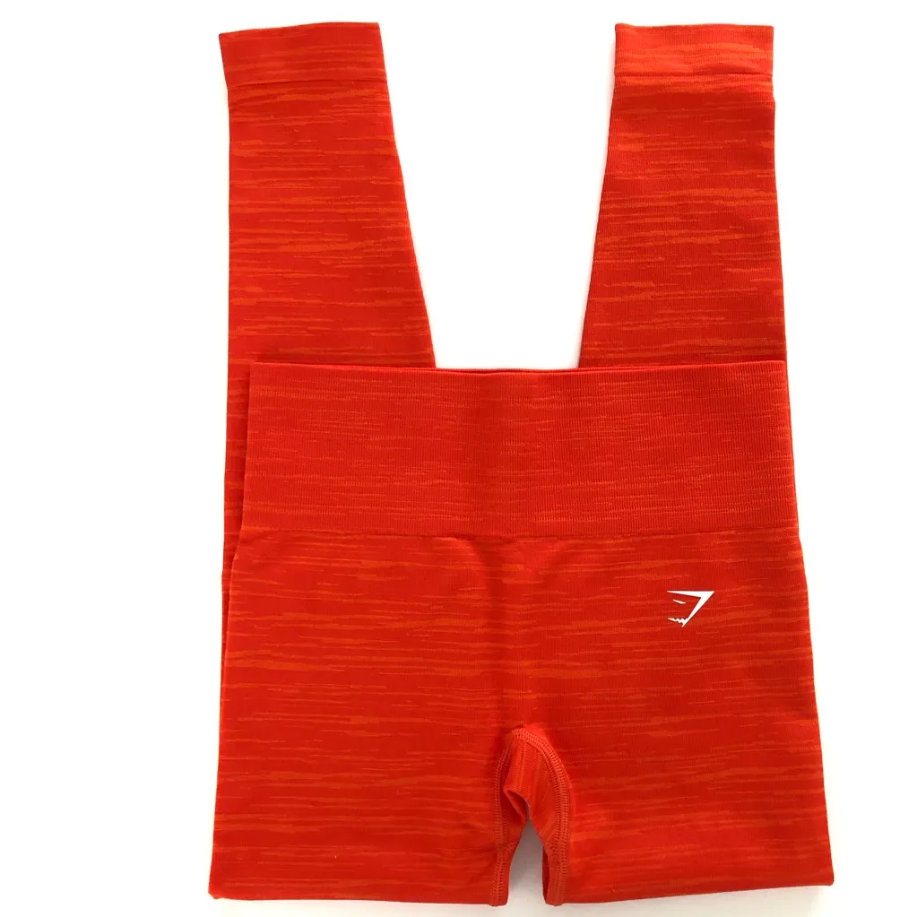 Gymshark Adapt Marl Seamless Leggings & Ruched Strappy Sports Bra Set - Image 2