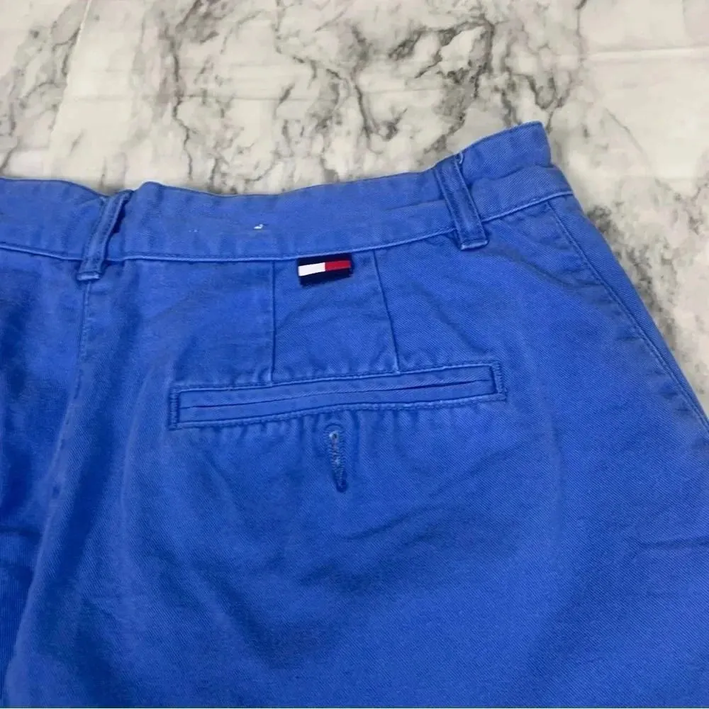 Tommy Hilfiger Vintage 100% Cotton Womens Blue Shorts size 10 90s retro - Image 6