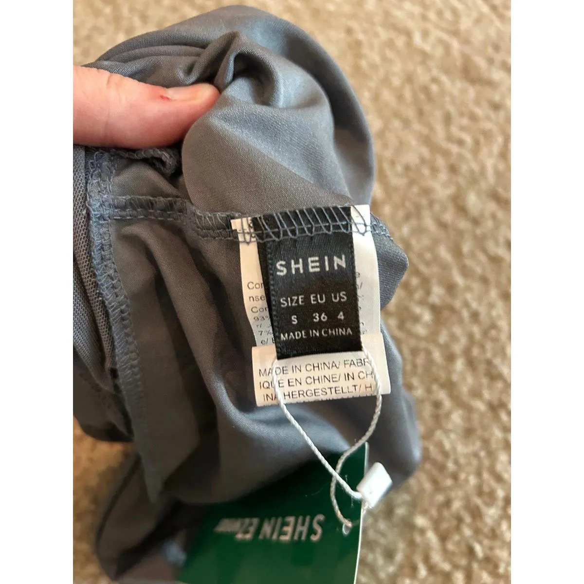 Size small strapless top shirt woman Gray - Image 2