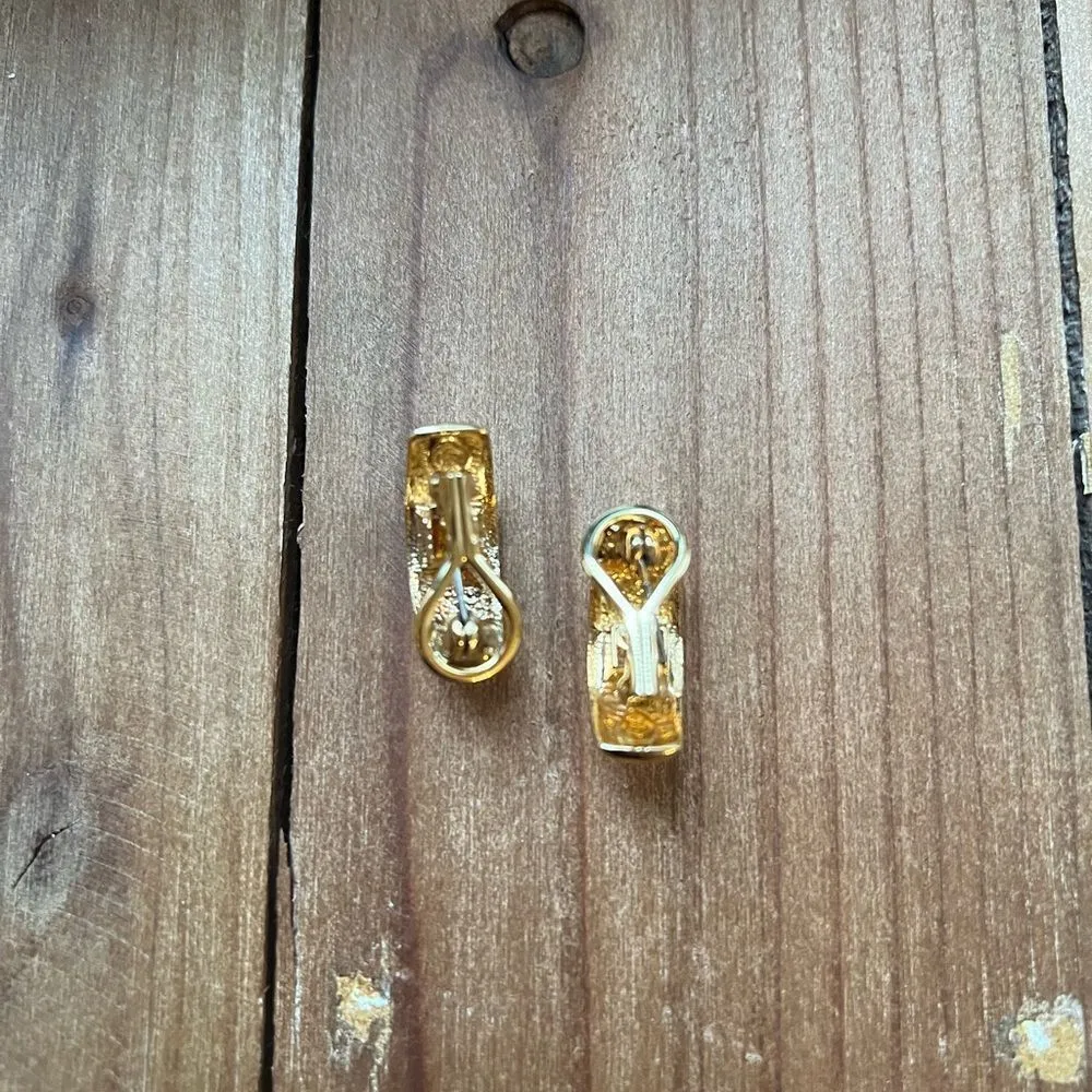 Premier Designs Gold Huggie/ Stud Earrings - Image 2
