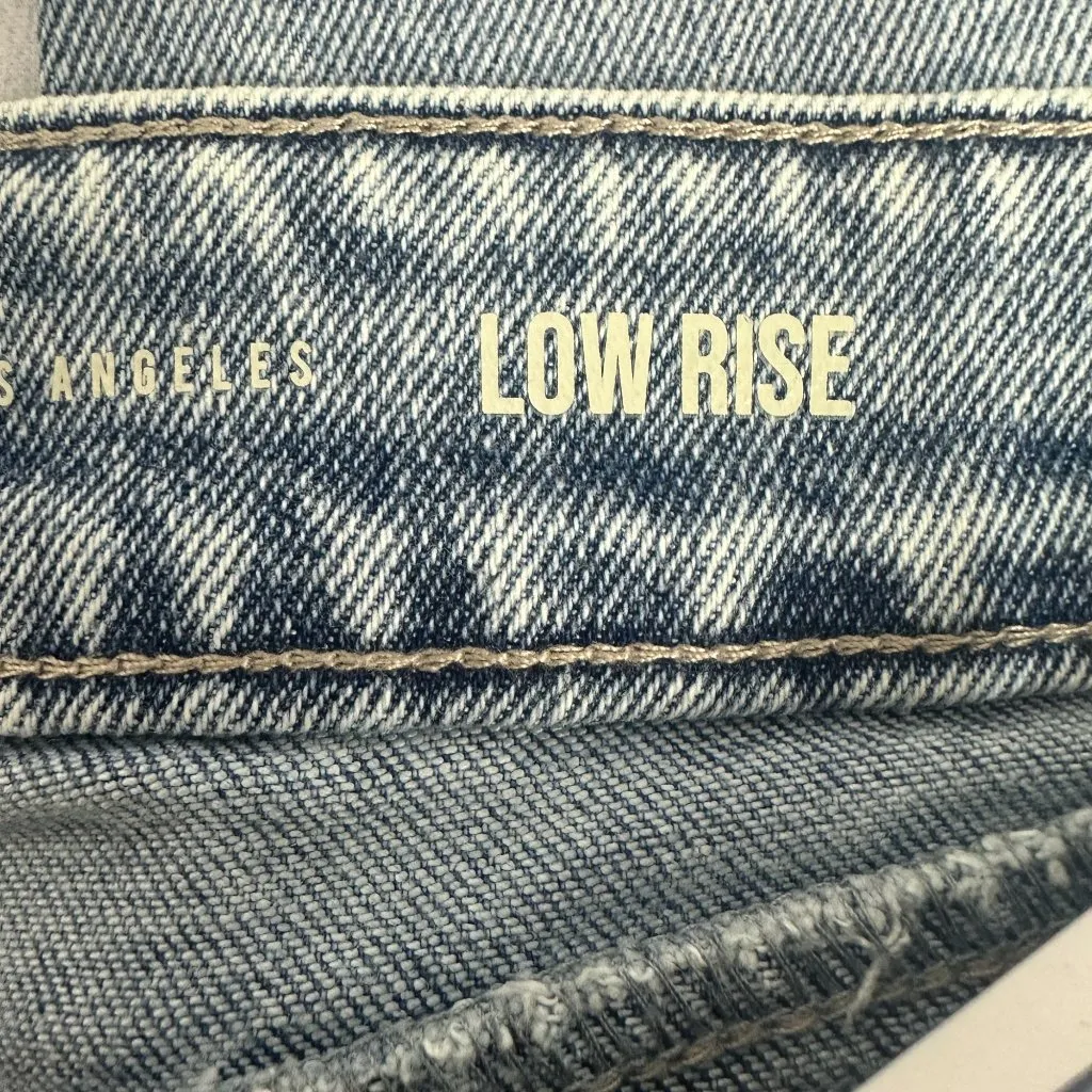 Rewash Womens Vintage Revival Low Rise Straight Jeans Size 13 Distressed Look - Image 4